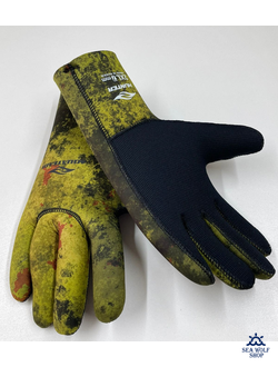 Перчатки неопреновые 7мм AquaTeam JACO Camo У/ОП р.L