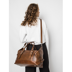 Кожаная дорожная сумка Ravenna Premium brown (арт. 4047-63)