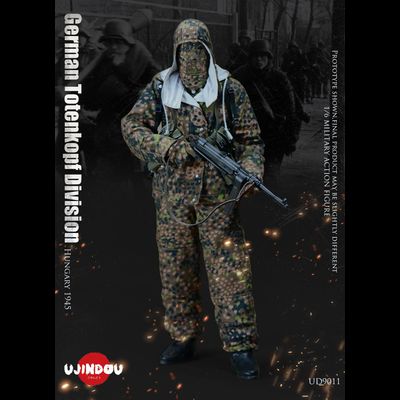 Немецкий разведчик в Венгрии, 1945 г - КОЛЛЕКЦИОННАЯ ФИГУРКА 1/6 WW2 German Totenkopf Division Hungary 1945 (UD9011) - UJINDOU