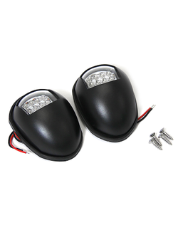 Огни бортовые светодиодные 88х61х32 мм, черный корпус