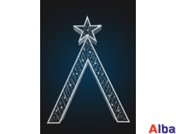 Светодиодная арка Елка со звездой