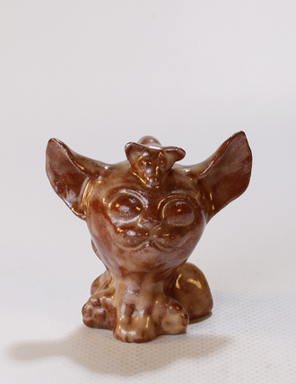 Сувенир Котенок "С мышкой"