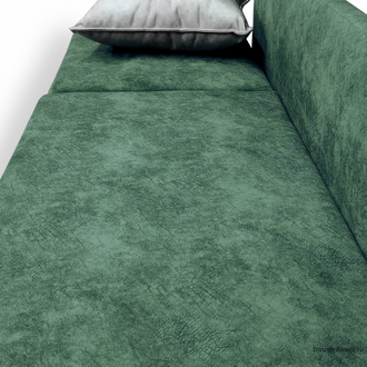 Кушетка Лилия-2, Зеленая/слоновая кость, левая