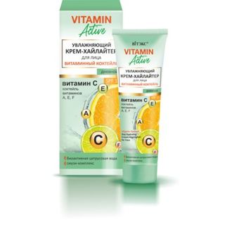Витекс Vitamin Active Увлажняющий Крем-хайлайтер для лица дневной SPF 15, 40мл