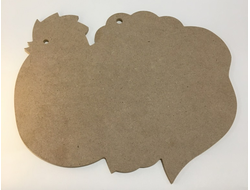 Заготовка для росписи Курочка 240*280 плоская из мдф