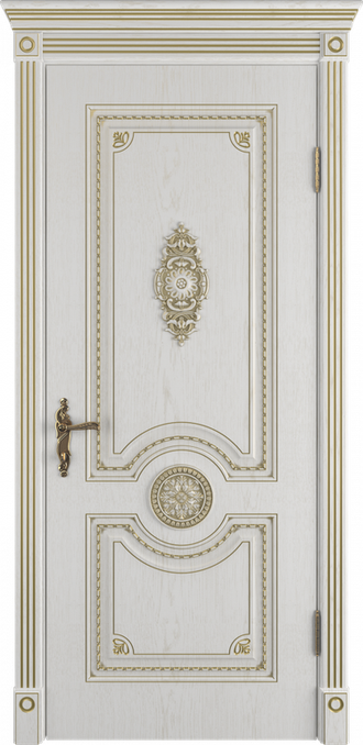Дверь ПГ ГРЕТА (GRETA), цвет BIANCO CLASSIC PG, покрытие Эко Шпон