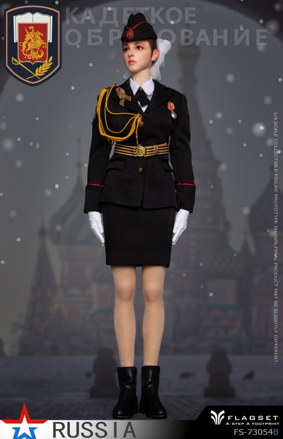 ПРЕДЗАКАЗ - Девушка-кадет - Коллекционная ФИГУРКА 1/6 Russian female soldiers Ninth Women's Military Academy (FS-73054B) - FLAGSET ?ЦЕНА: 18900 РУБ.?