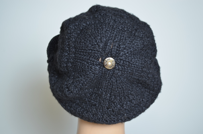 Вязаная итальянская зимняя кепка берет Вицио