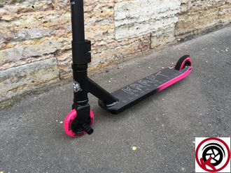 Самокат Трюковой Haevner KRAFT черно-розовый