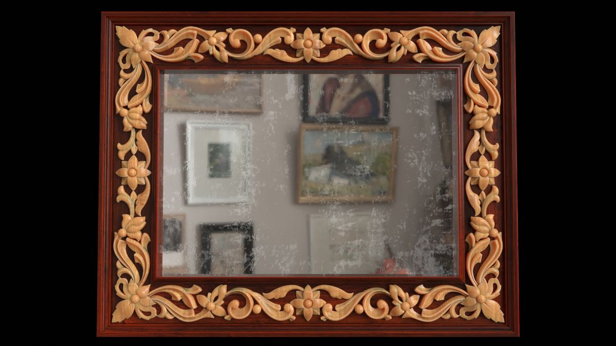 Резная рама. Carved wooden frame