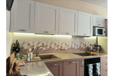 Установка подсветки на кухне