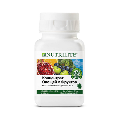 NUTRILITE Концентрат овощей и фруктов 60 таб.