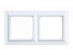 Рамка 2 поста, белый - ECO Profi Standart - Jung EPS482WW
