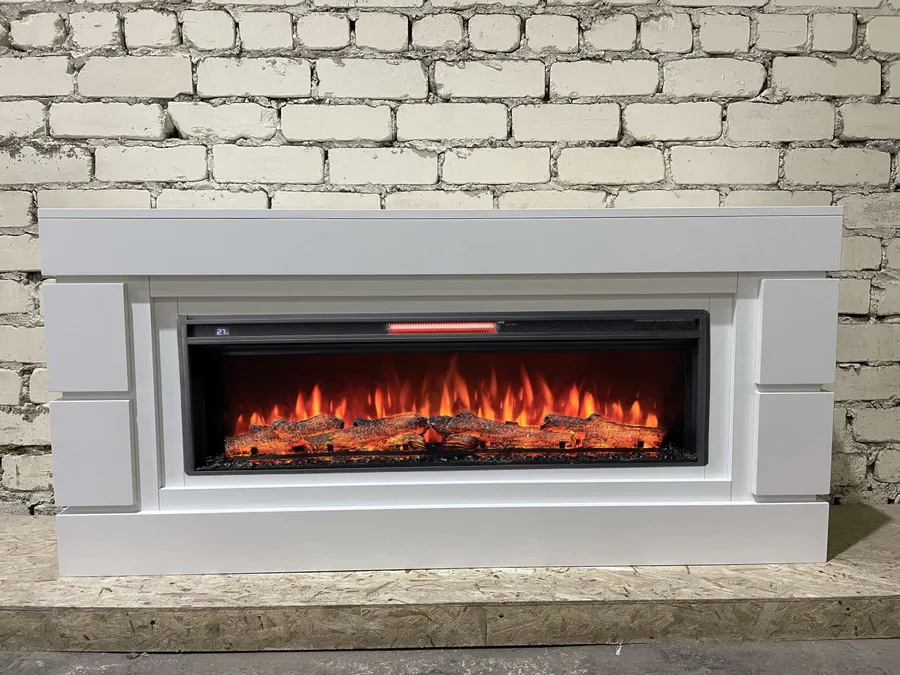 Линейный электрический камин Норман