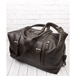 Кожаная дорожная сумка Campora brown (арт. 4019-04)