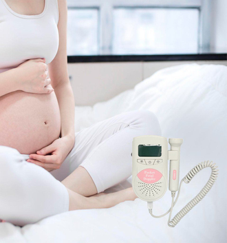 Фетальный допплер Jumper JPD-100S6 Fetal doppler 3MHz. Монитор для контроля состояния здоровья ребенка у беременных Для домашнего использования (+2 батарейки АА, + гель 65 мл.)
