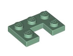 Plate, Modified 2 x 3 with 1 x 1 Cutout, Sand Green (73831 6432746)