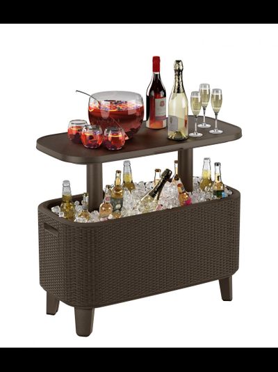 Стол Беви Бар (Bevy Bar Large Cool Bar), коричневый