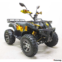 Квадроцикл GreenCamel Sahara AWD 4*4 (60V 2*2kW R10 alum Дифференциал) Армейский-желтый