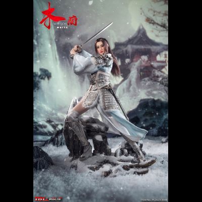 Китайская воительница Мулан (в белом) - КОЛЛЕКЦИОННАЯ ФИГУРКА 1/6 MULAN - White (PL2023-204B) - TBLeague