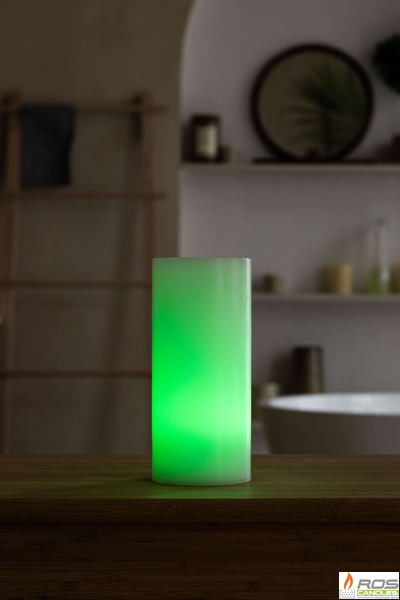 Гладкий парафиновый плафон для LED свечей - 9,2*20см