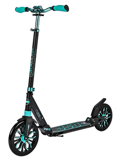 Городской самокат Sportsbaby City Scooter MS-230 черно-бирюзовый