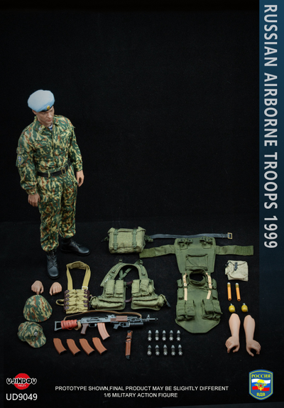 Российский десантник ВДВ в Югославии 1999 г - Коллекционная ФИГУРА 1/6 Russian Airborne Troops 1999 (UD9049) - UJINDOU
