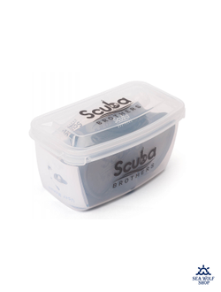 Маска для дайвинга с трубкой Scuba Brothers Flipper Grey, комплект