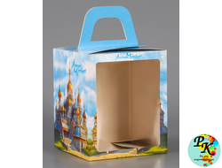 Упаковка для кулича «Храмы» 15×15×18 см