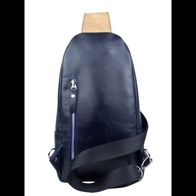 Кожаный кросс-боди рюкзак Crespino blue (арт. 3106-19)