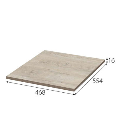 Этна полка для шкафа 50 Дуб эндгрейн 1ПЛ