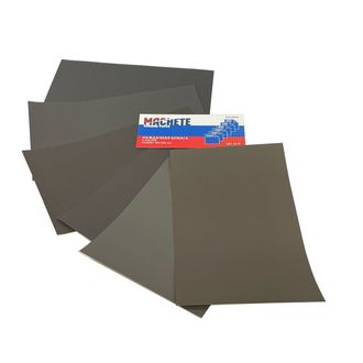 0117 MACHETE Наждачная бумага 6 видов зернистости (6 листов)