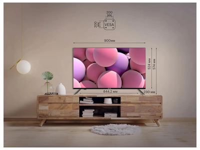 Телевизор KIVI 40F740NB 40", Smart, Google ATV, Full HD  Черный