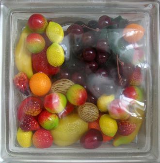 Стеклоблок декоративный Различная тематика РТ_002 (Б) 19х19х8 см