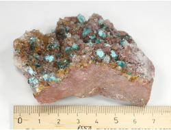 Брошантит, коллекционный образец, Марокко (73*57*28 мм, 131 г) №28628