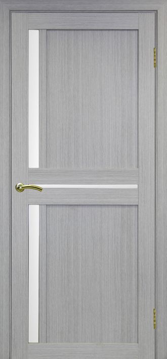 Межкомнатная дверь "Турин-523.221" дуб серый (стекло сатинато)