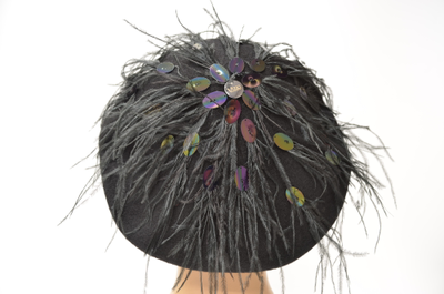 Берет Vizio 1629 BL черный фетр