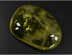 Кварц лимонный (облагороженный), полировка плоская, Бразилия (39*28*8 мм, 17 г) №35664