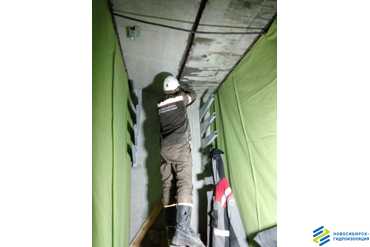 Гидроизоляция деформационных швов при минусовой температуре с устройством тепляка