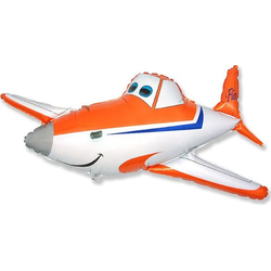 Самолёт оранжевый