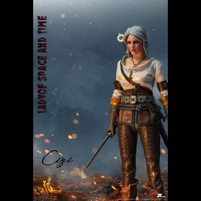 Цири (Цирилла, The Witcher III) - КОЛЛЕКЦИОННАЯ ФИГУРКА 1/6 Lady of space and time Ciri (K-001) - JKTOYS
