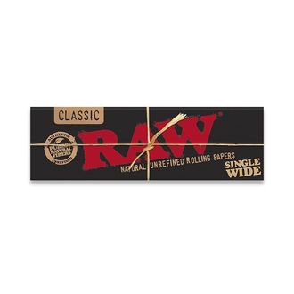 Сигаретная бумага RAW SINGLE WIDE BLACK 50лист