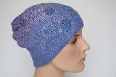 Фиолетовая итальянская шапка Vizio 7091