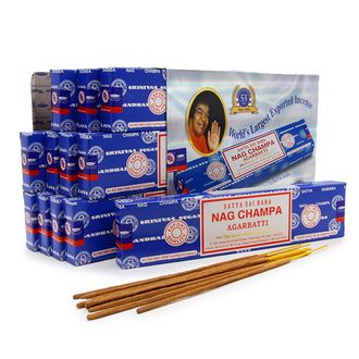 SATYA прямоуг. благовония Nag Champa НАГ ЧАМПА 15гр. блок 12 шт.