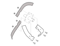 Нож VH660 пропашной прав.