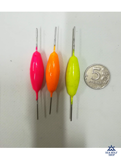 Грузило оливка с шестиком флюоресц. 30гр