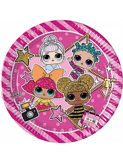 Тарелки Металик "Куклы ЛОЛ" / LOL