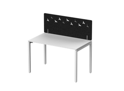 Экран фронтальный / боковой, с декором "Стая", без фурнитуры