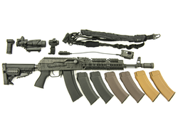 Автомат АК-74М с обвесом 1/6 (78058) - DAMTOYS