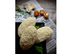 Куриная котлета со сливочно-сырной начинкой и шпинатом